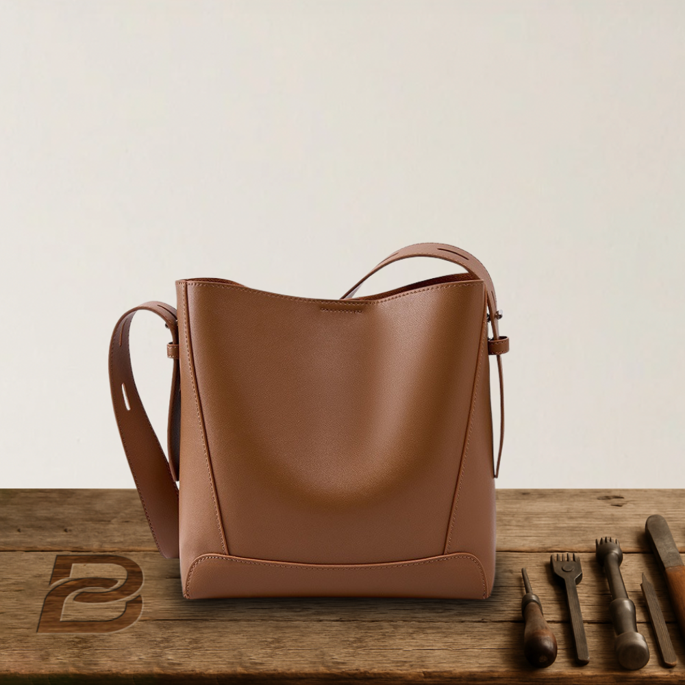 Sac à bandoulière en cuir souple