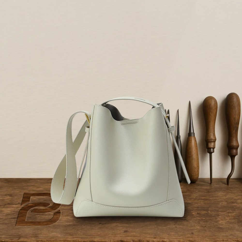 Sac à bandoulière en cuir souple