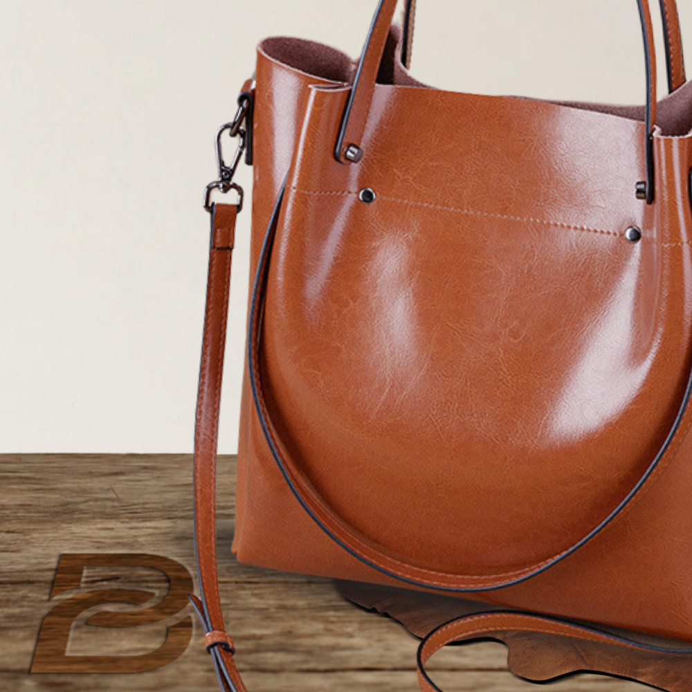 Sac élégant à double usage en cuir véritable