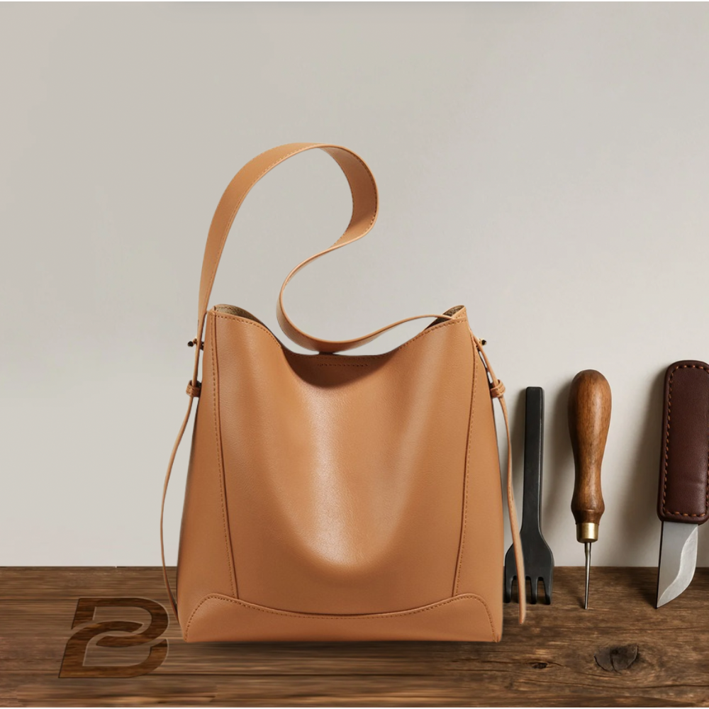 Sac à bandoulière en cuir souple