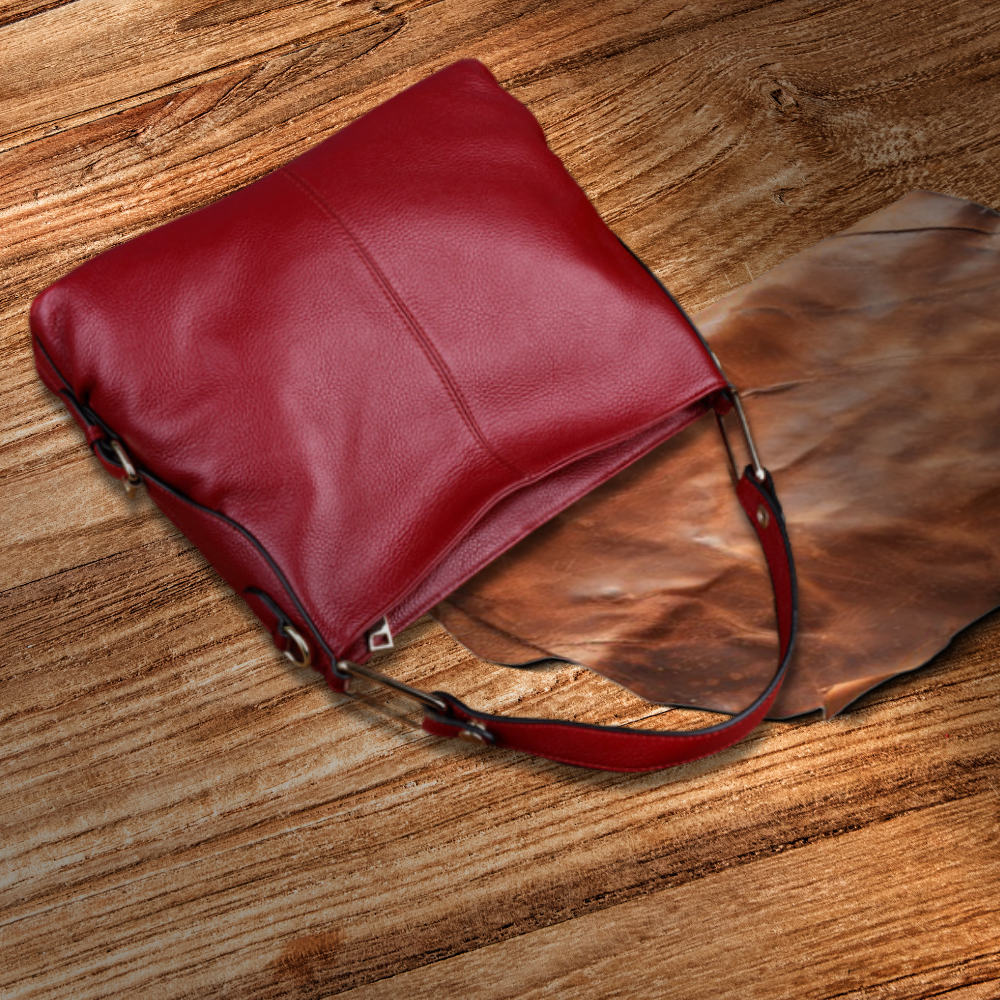 Sac à bandoulière en cuir véritable