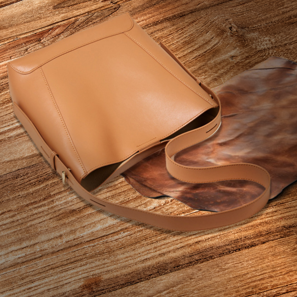 Sac à bandoulière en cuir souple