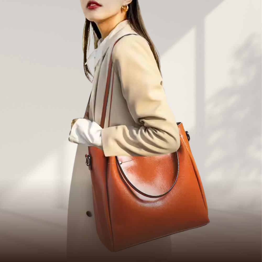 Sac élégant à double usage en cuir véritable