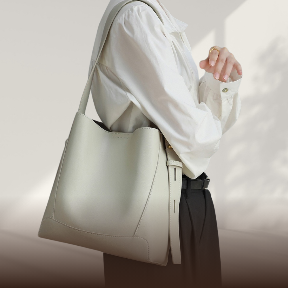 Sac à bandoulière en cuir souple