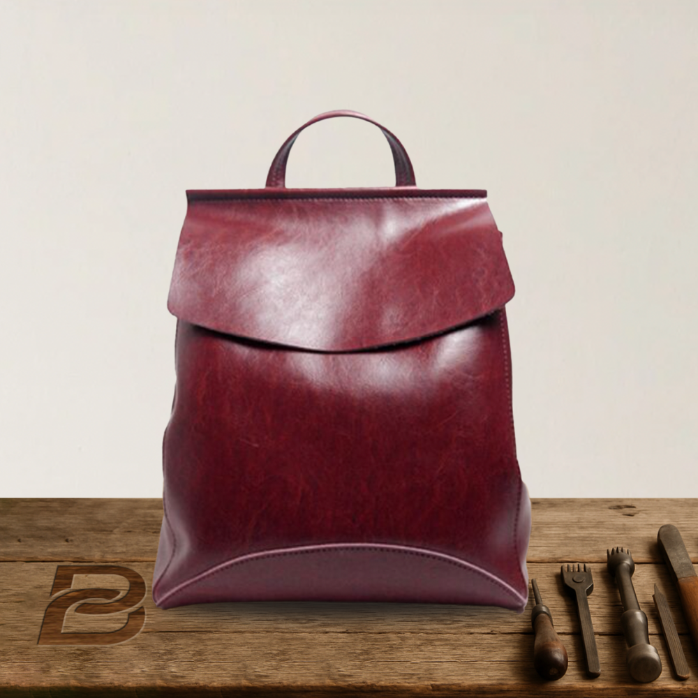 Sac à dos en cuir véritable