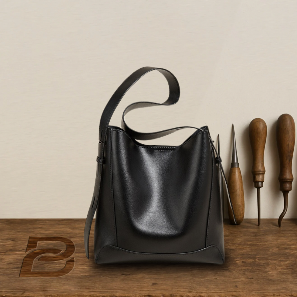 Sac à bandoulière en cuir souple