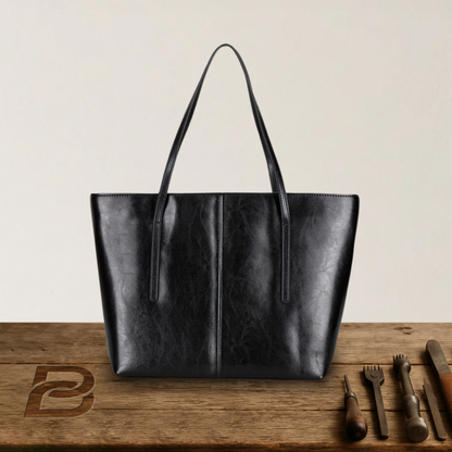 Elena - Shopper Structuré Cuir - Série Limitée Héritage