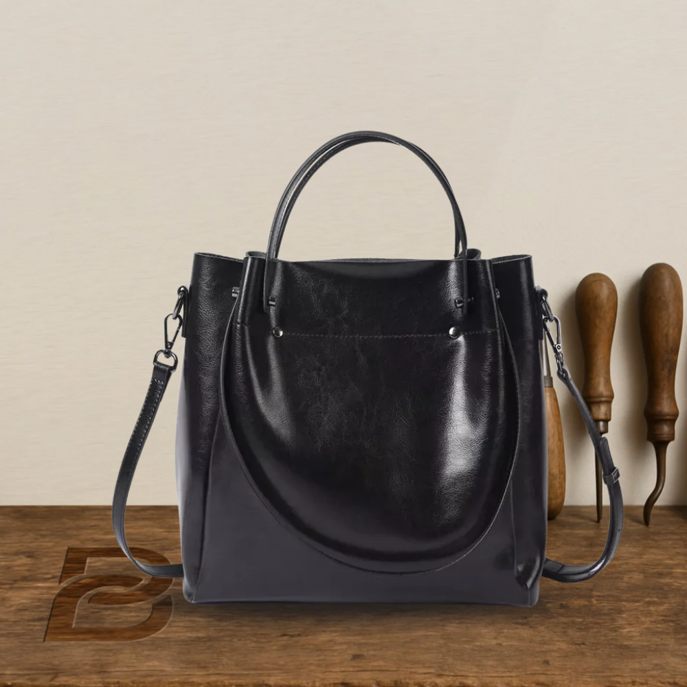 Sac élégant à double usage en cuir véritable