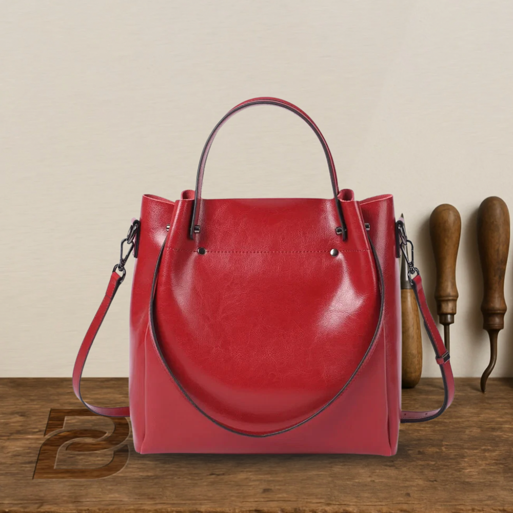 Sac élégant à double usage en cuir véritable