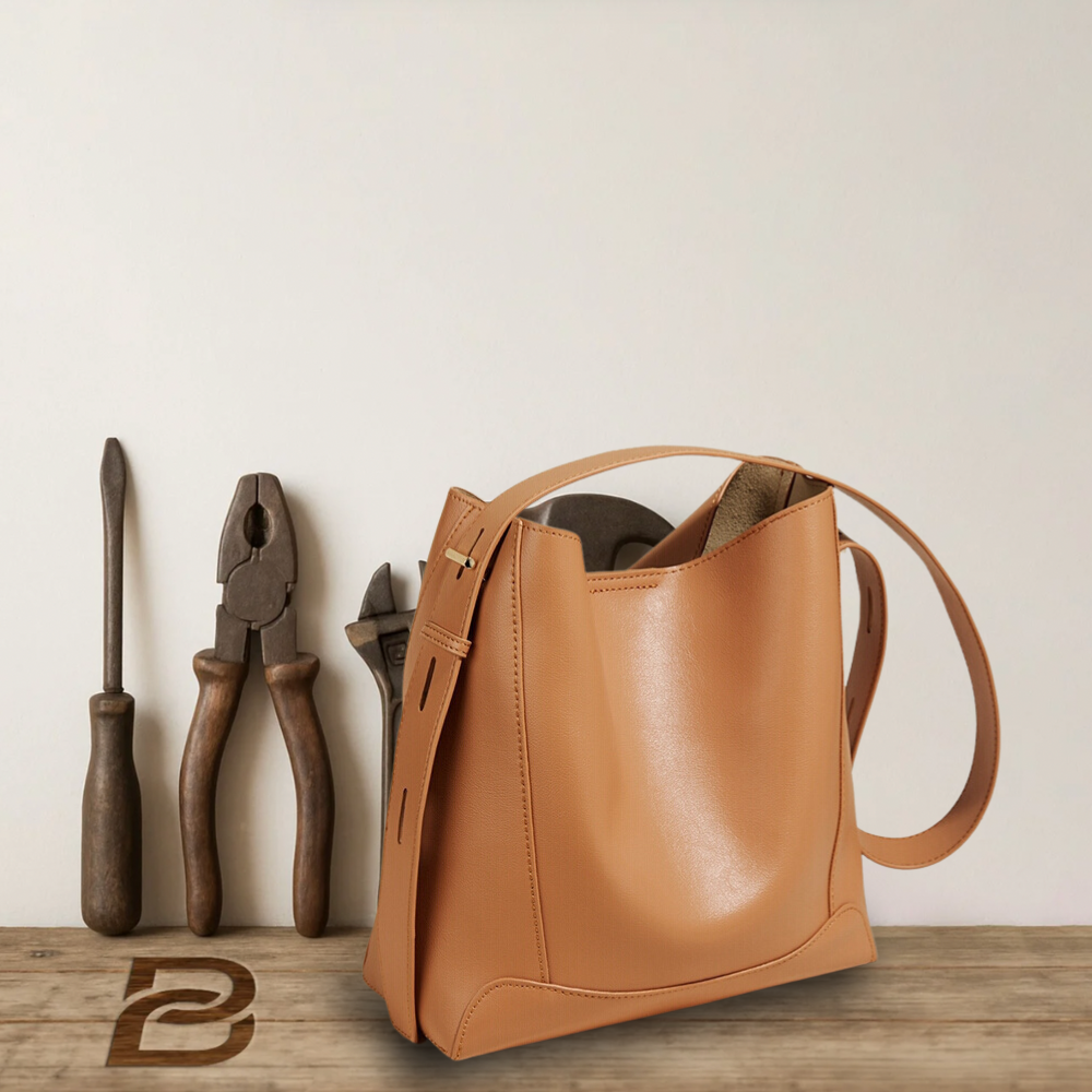Sac à bandoulière en cuir souple