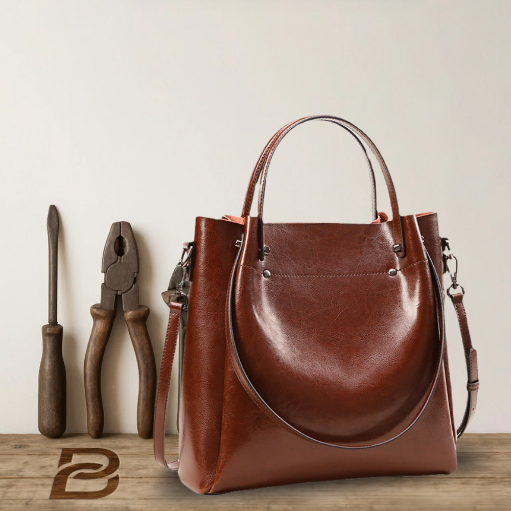 Sac élégant à double usage en cuir véritable