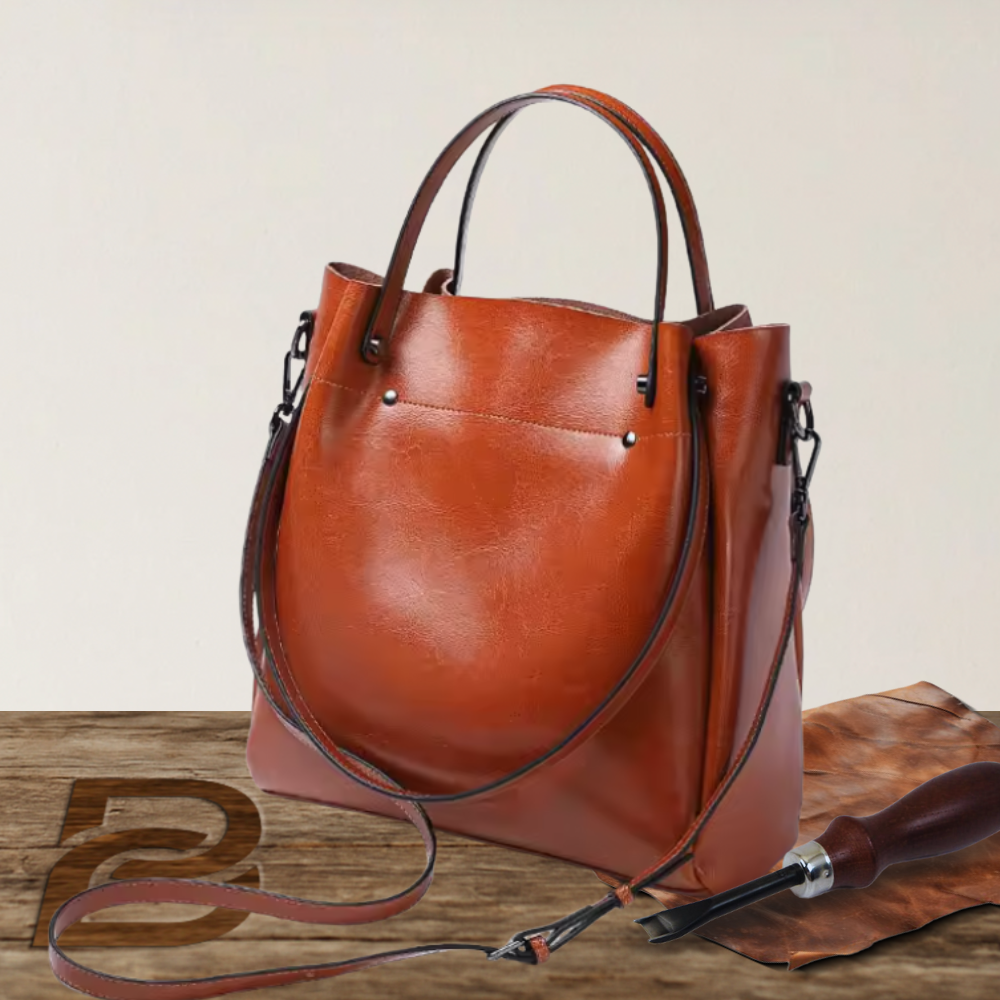 Sac élégant à double usage en cuir véritable