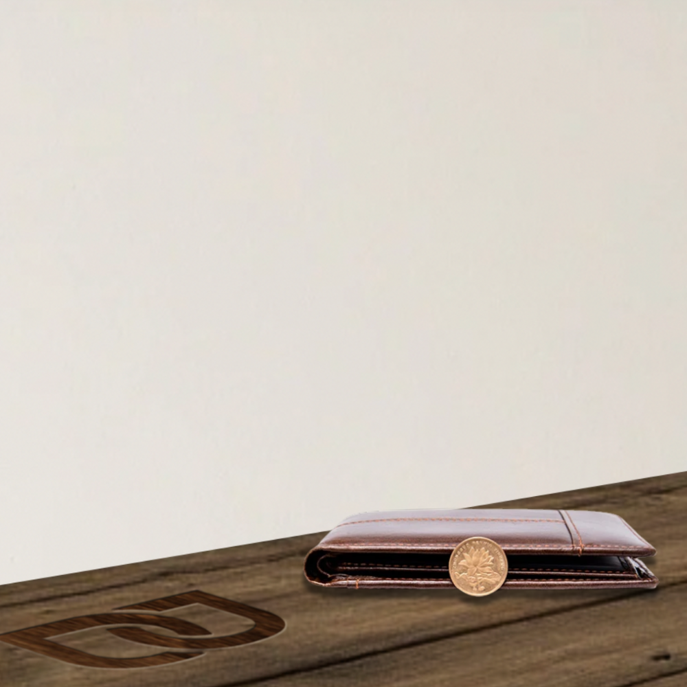 Portefeuille en cuir vintage