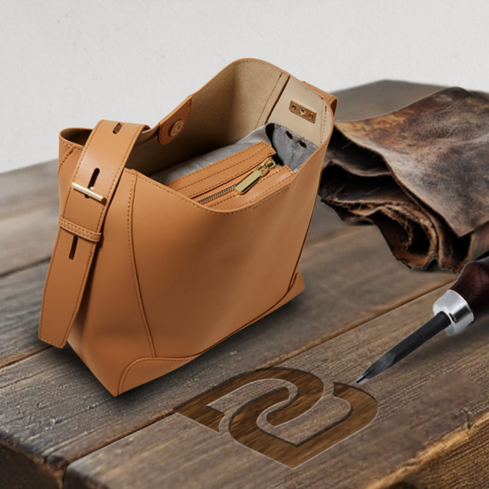 Sac à bandoulière en cuir souple