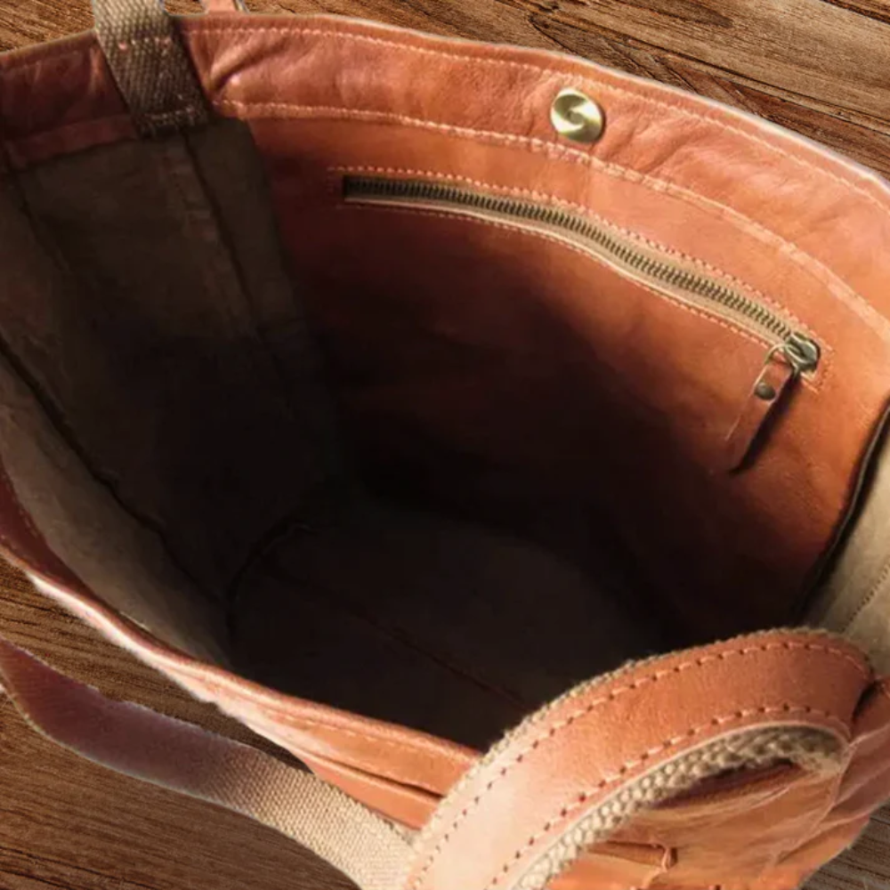 Sac fourre-tout en cuir vintage - Ma dernière collection