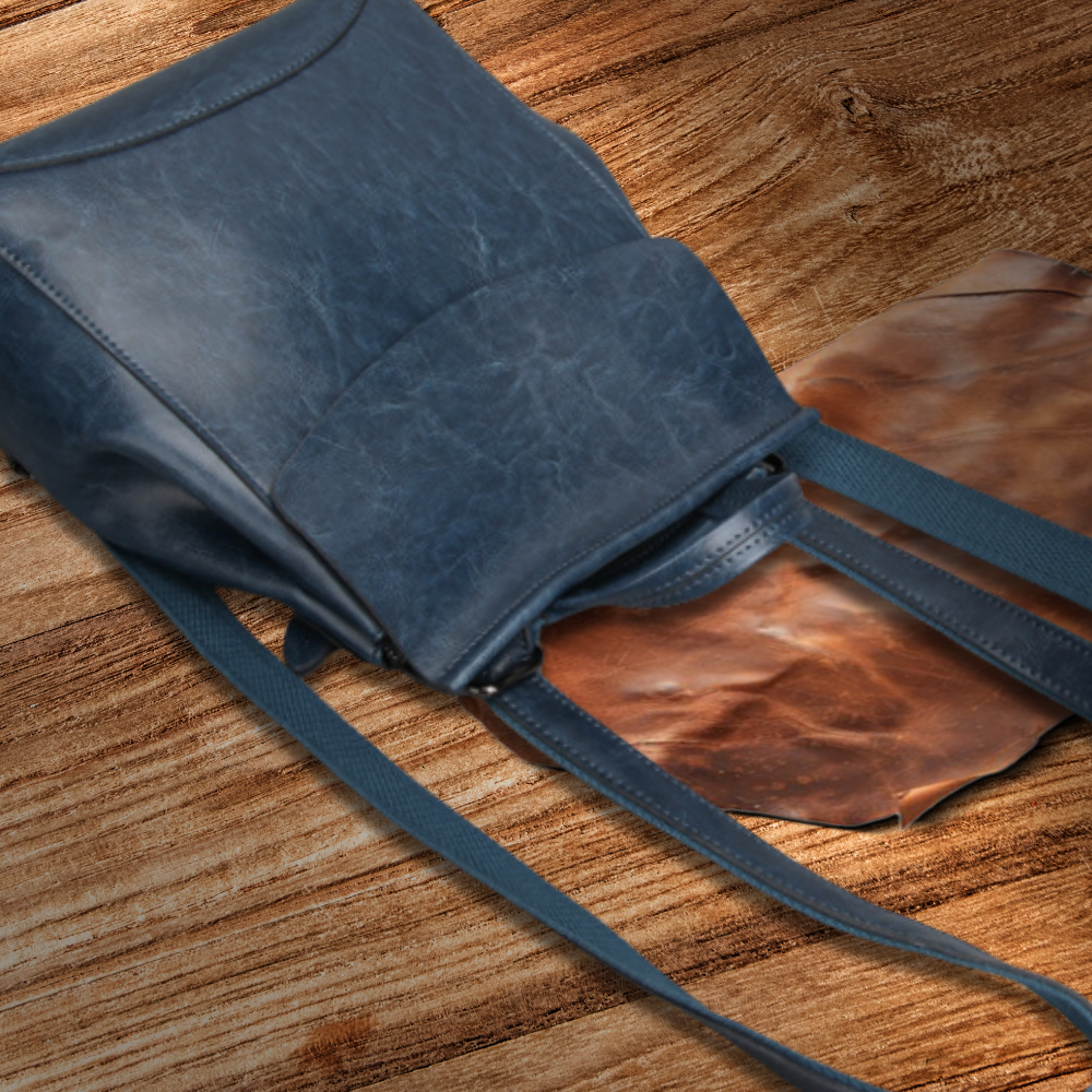 Sac à dos en cuir véritable