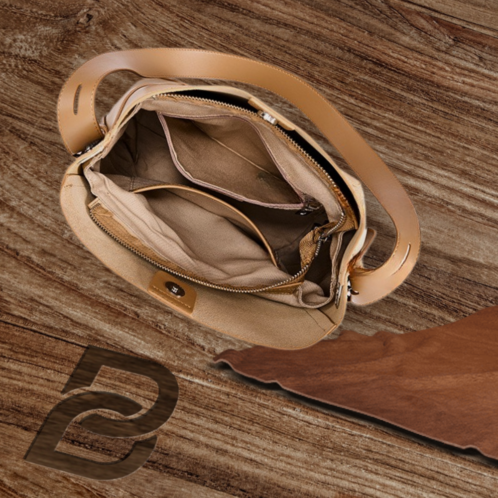 Sac à bandoulière en cuir souple