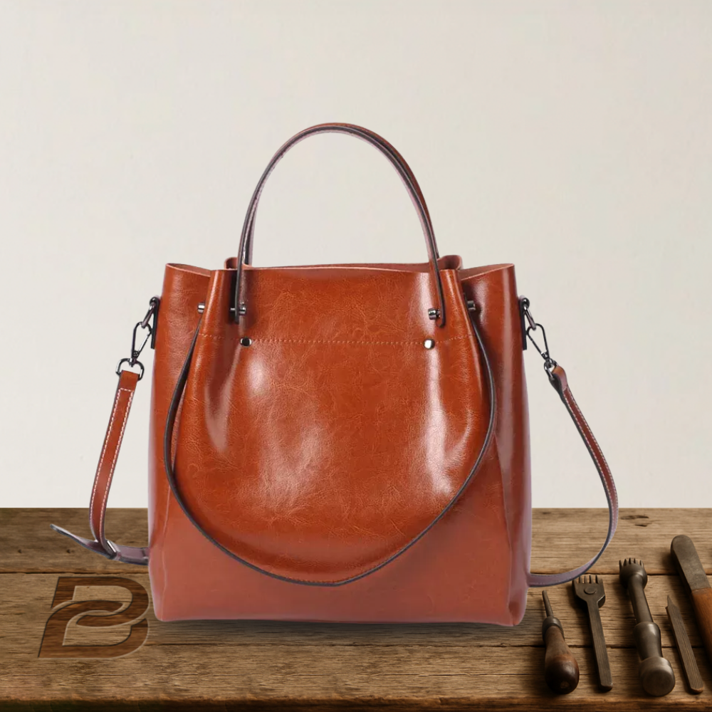 Sac élégant à double usage en cuir véritable